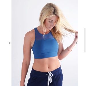 NWT ZYIA Navy All Star Bra (L)